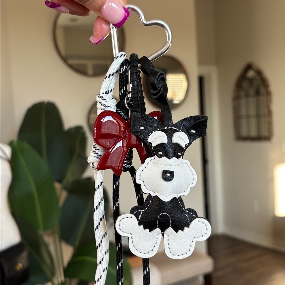 🎀🐾NEW! Mini Schnauzer Keychain Bag Charm🐾🎀 - Picture 2 of 8